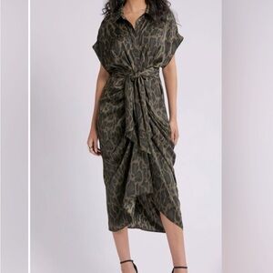 Steve Madden Camouflage Button-Up Dress
